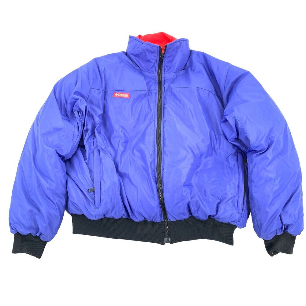 Vintage 1990s Columbia Ski Jacket Size Large Adult Mens Blue Winter Puffer Coat